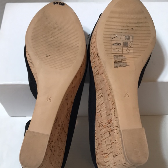 H&M suede cork heel wedge - Picture 5 of 6